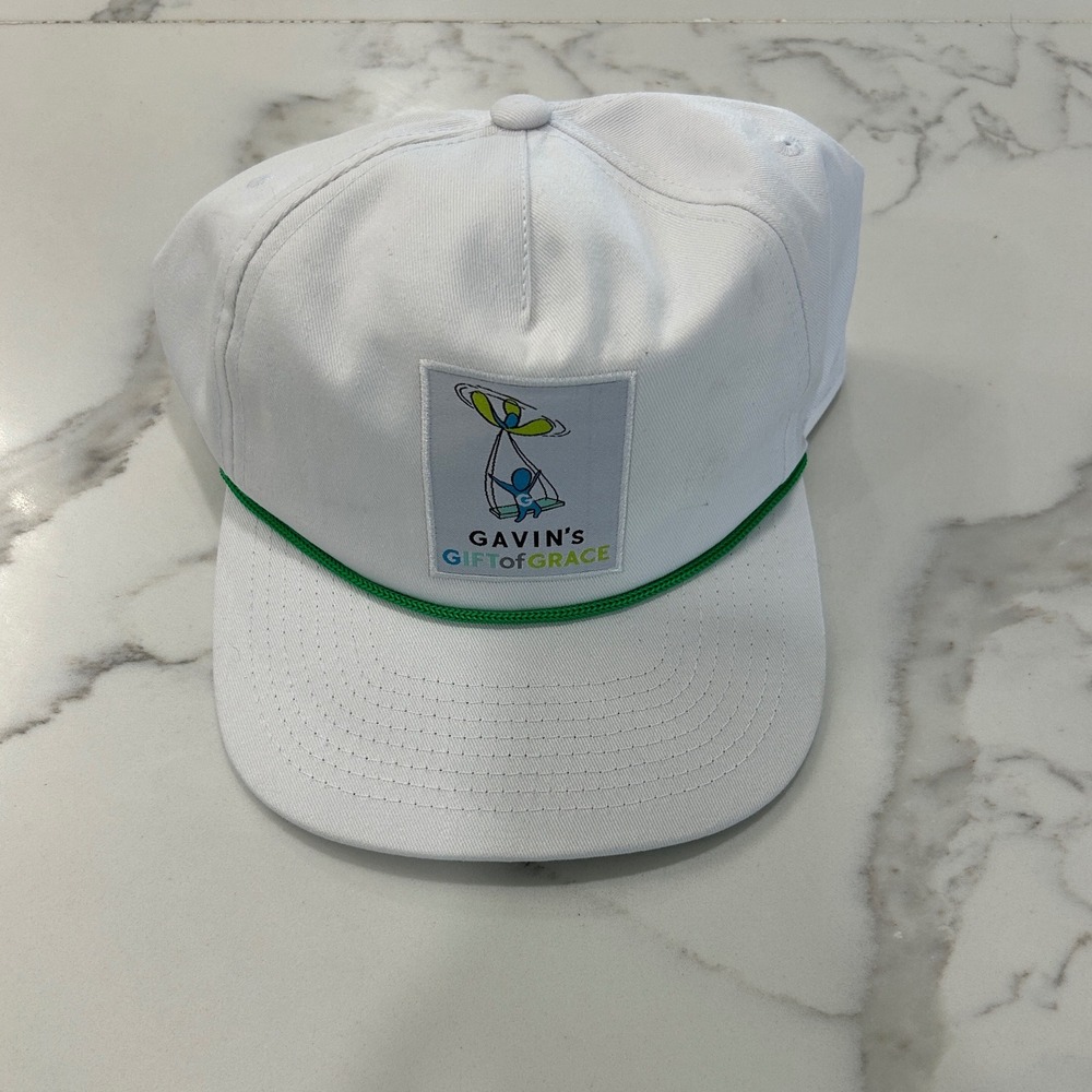 Gavin's Gift of Grace White Hat Luxury Auto Works Rope Band